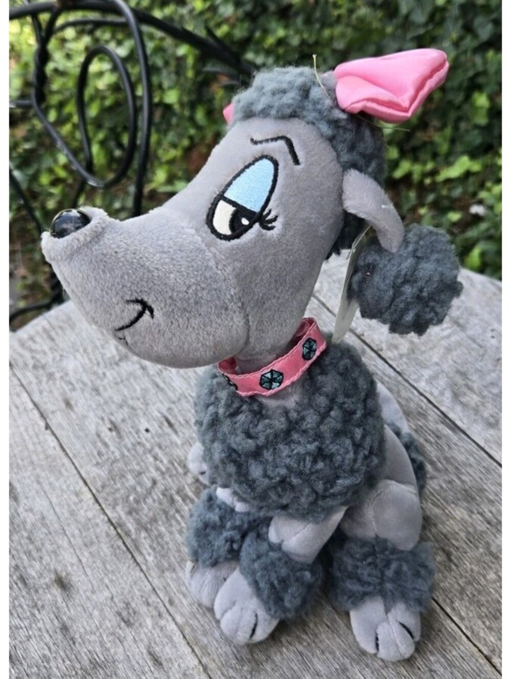 Gray Pucci Pups Gigi Paris Plush Dog Poodle Tags 12"